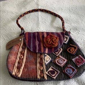 Rising Tide Wool Felted Purse